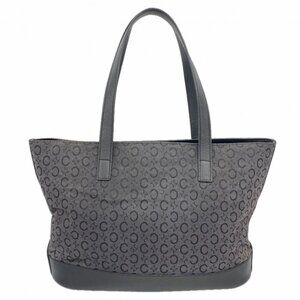 Celine Tote C Macadam Canvas Black Gray Silver